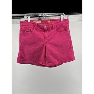 Pilcro and The Letterpress Anthropologie Women's Pink Stet Denim Shorts Size 31